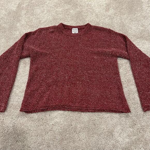 Columbia Women's Red/Maroon Crewneck Long Sleeve‎ Sweater Size Medium - Picture 6 of 8